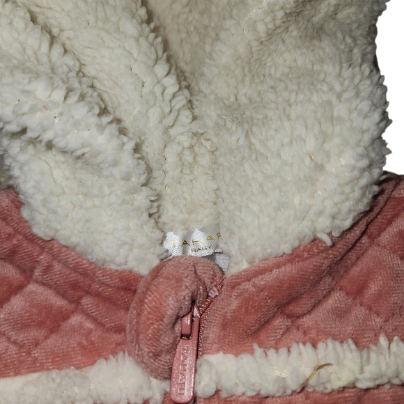 Tahari Baby Pink Quilted Sherpa Lined Bunting Snowsuit 0–3 Months - Picture 6 of 6